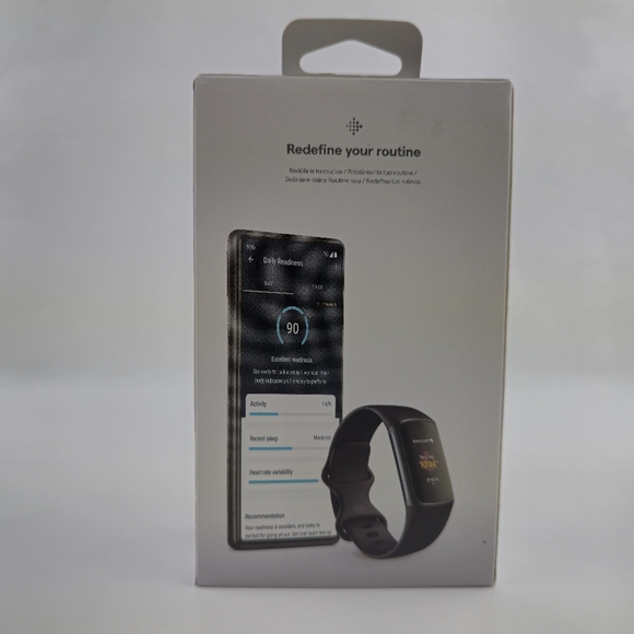 Fitbit Charge 5 by Google Fitness Health Tracker Black Brand New Sealed in Box - Picture 2 of 8